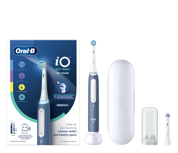 Oral-B Szczoteczka magnetyczna iO My Way (oceaniczny niebieski, z etui) - 1162997 - zdjęcie